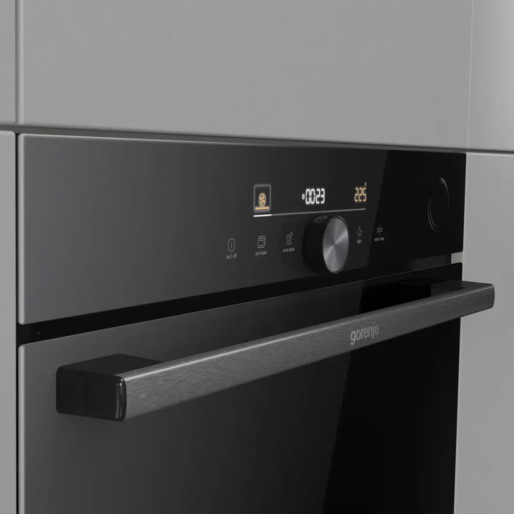 Cuptor incorporabil GORENJE BSA6747DGWI, Electric, Autocuratare catalitica, 77 l, Clasa A+, Wi-Fi, negru