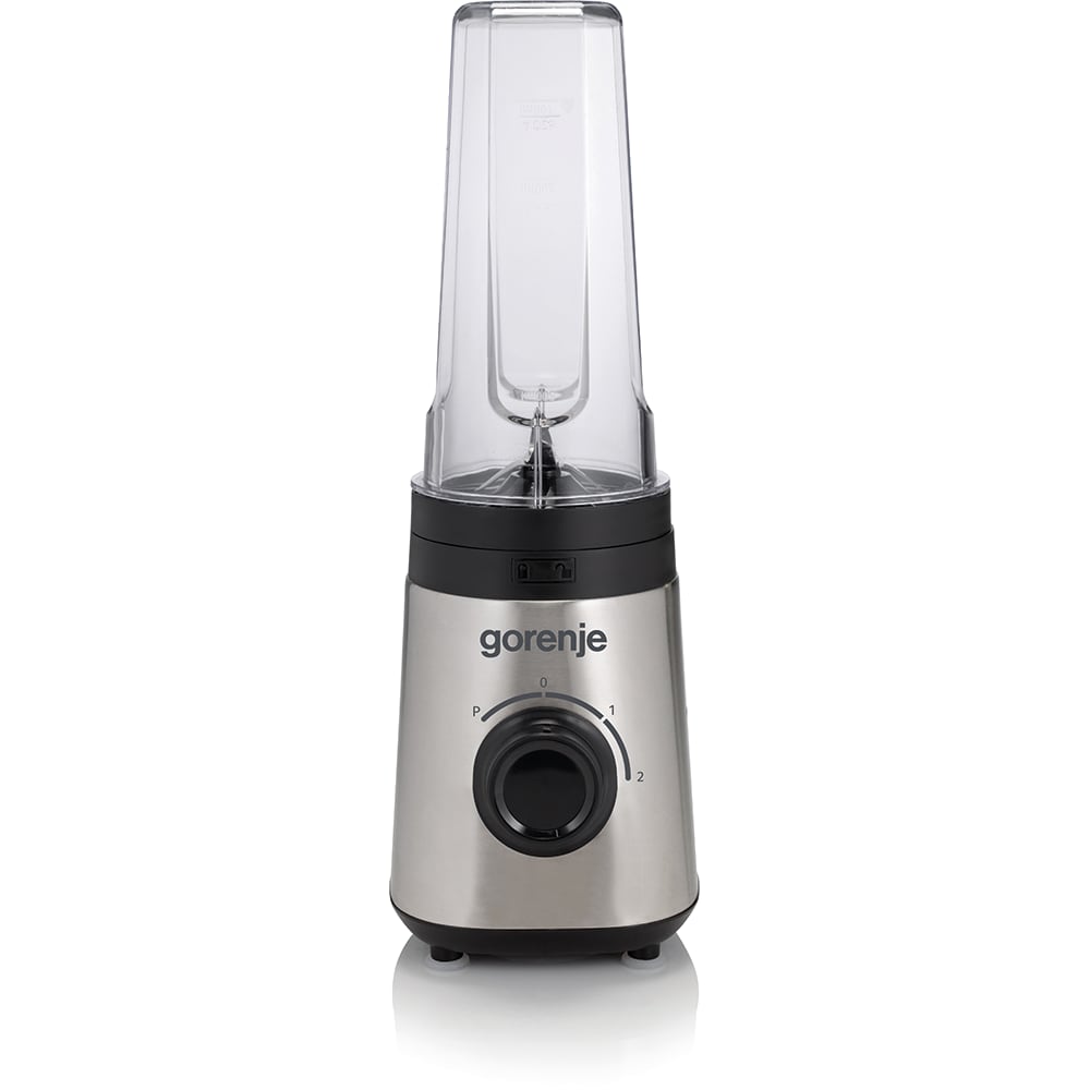 Mini blender GORENJE BSM600E, 0.6l, 320W, 2 trepte viteza, argintiu-negru