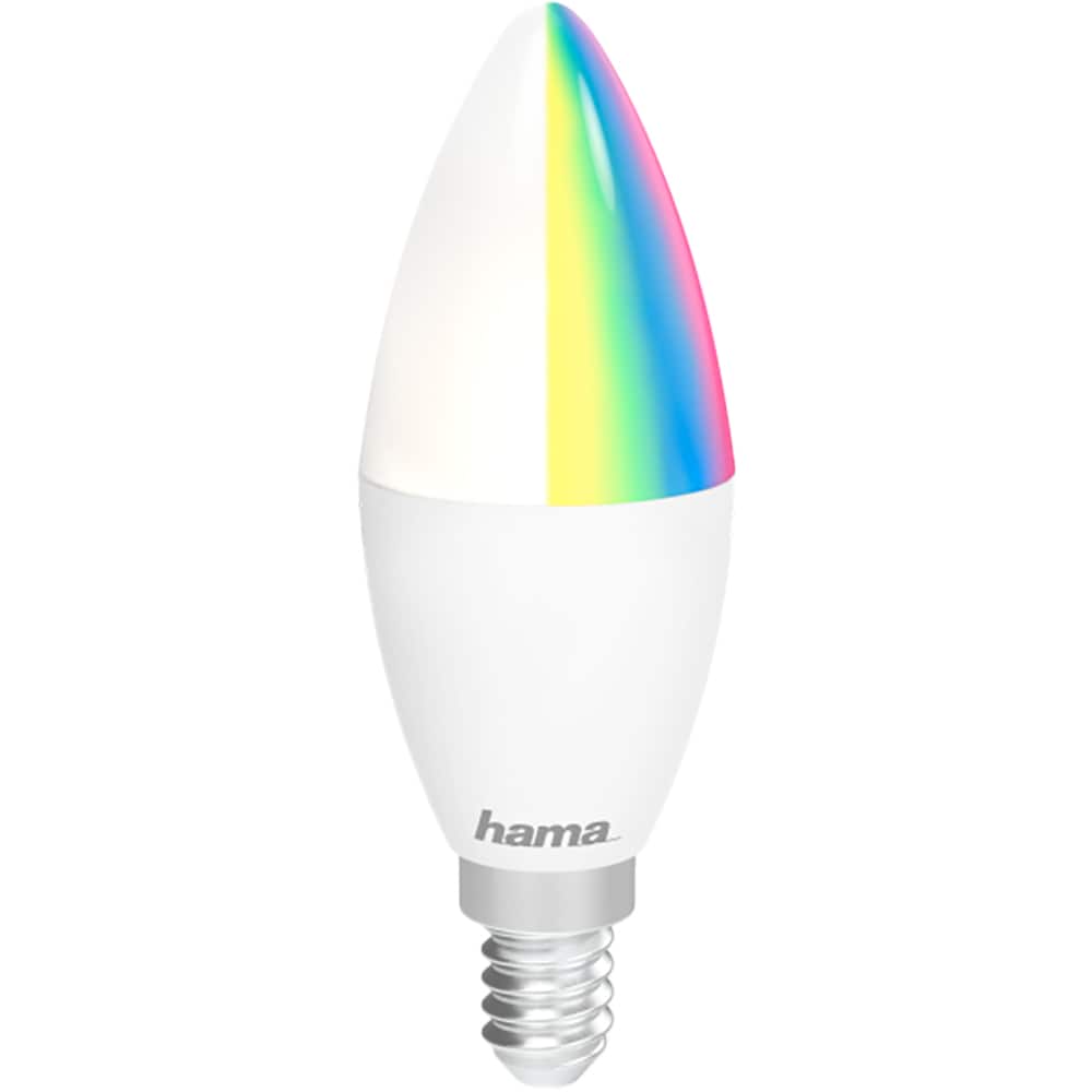 Bec LED Smart HAMA 176599, E14, 5.5W, 470lm, Wi-Fi, lumina variabila, compatibil Alexa