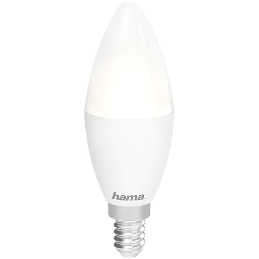 Bec LED Smart HAMA 176599, E14, 5.5W, 470lm, Wi-Fi, lumina variabila, compatibil Alexa