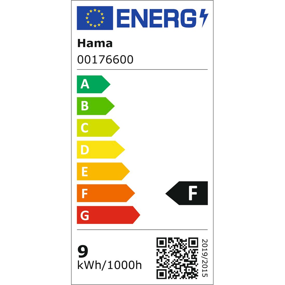 Bec LED Smart HAMA 176600, E27, 10W, 806lm, Wi-Fi, lumina variabila, compatibil Alexa