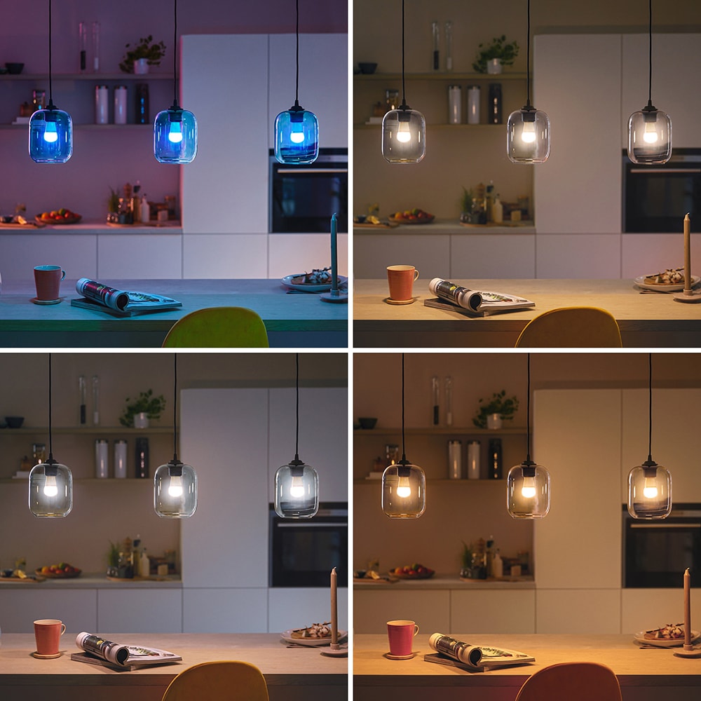 Bec LED Smart PHILIPS 8719514437333, E14, 4.9W, 470lm, Wi-Fi, lumina variabila, compatibil Alexa, Google Assistant