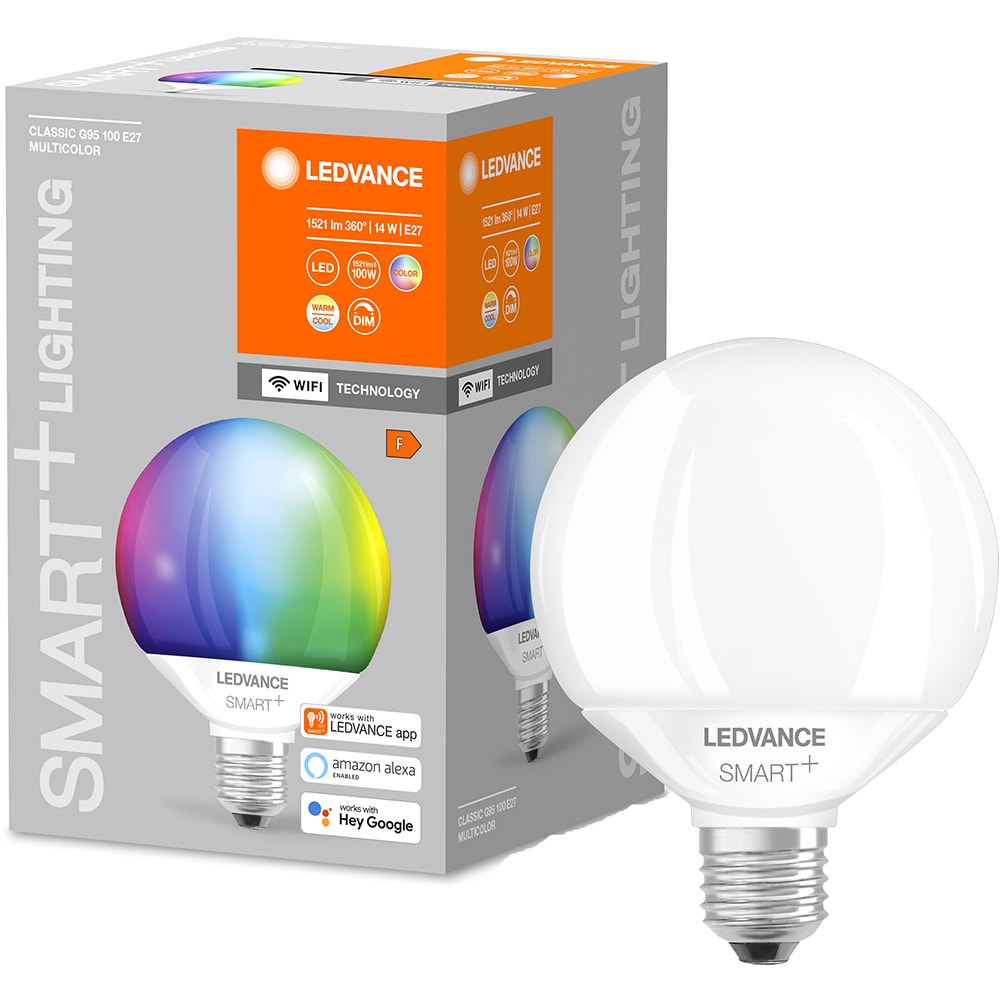 Bec LED Smart LEDVANCE, E27, 14W, RGB, lumina variabila
