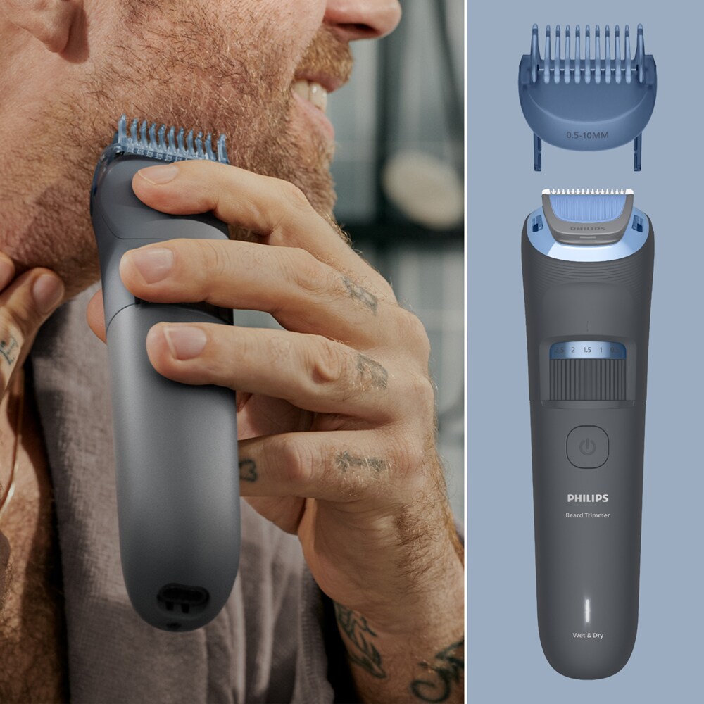 Aparat de tuns PHILIPS Series 3000 BT3617/15, acumulator, autonomie 60 min, negru