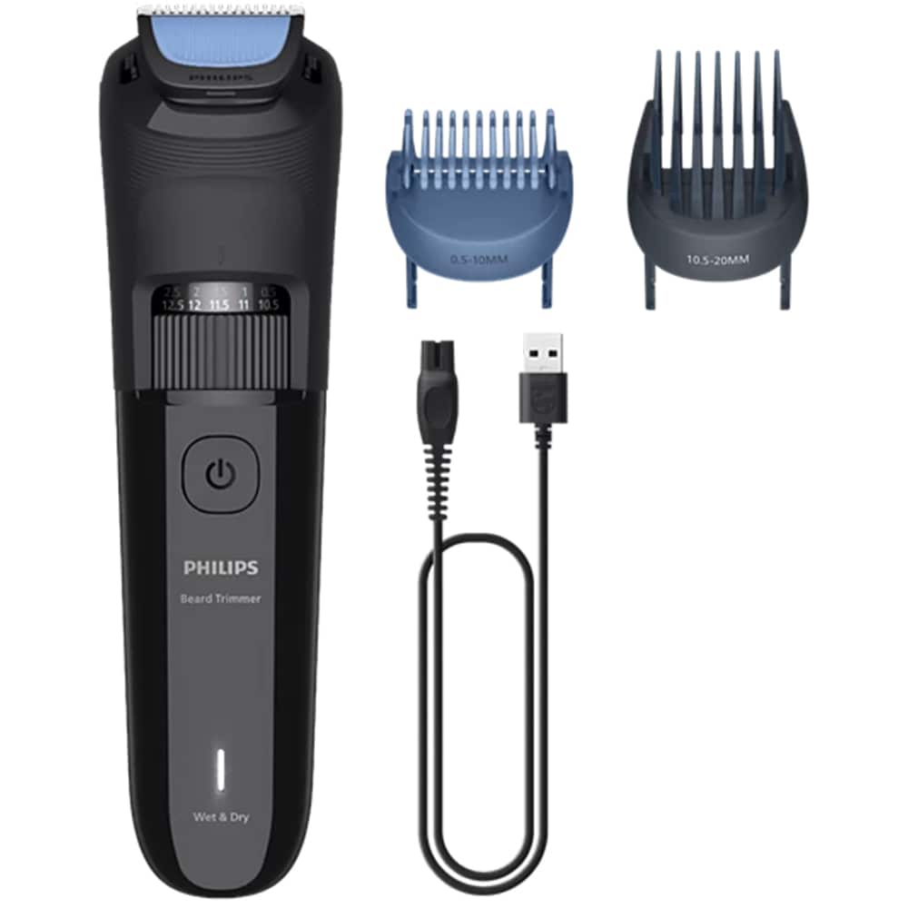 Aparat de tuns barba PHILIPS Series 3000 BT3620/15, acumulator, autonomie 70 min, negru