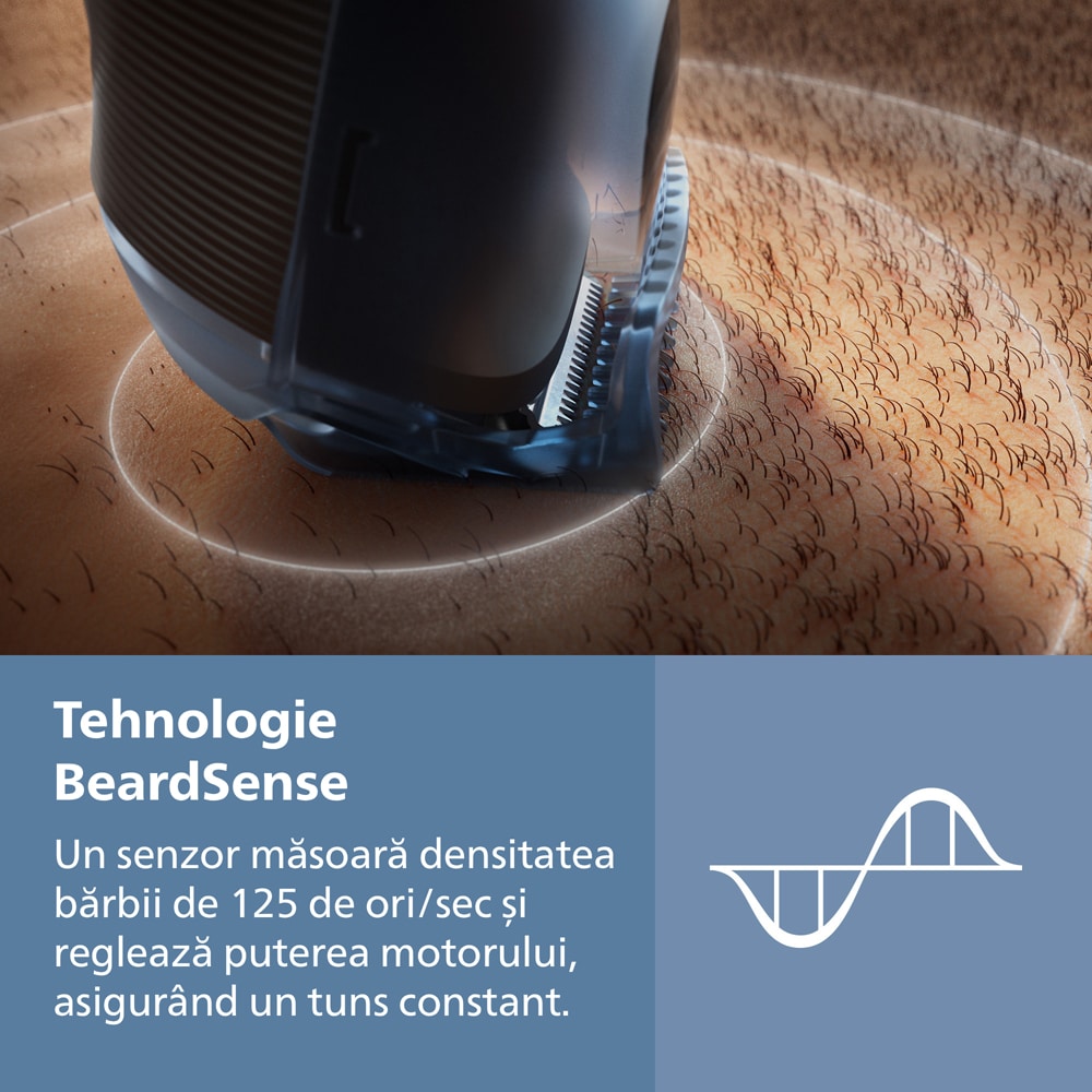 Aparat de tuns barba PHILIPS Series 5000 BT5780/15, acumulator, autonomie 100 min, negru