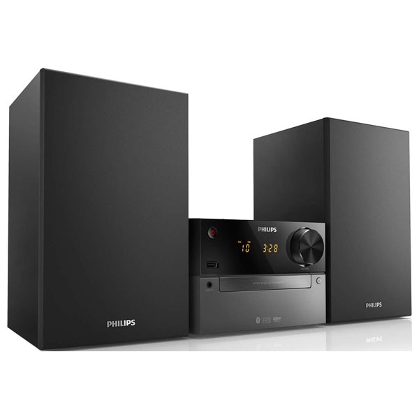 Microsistem audio PHILIPS BTM2310/12, 15W, Bluetooth, USB, CD, Radio FM, negru