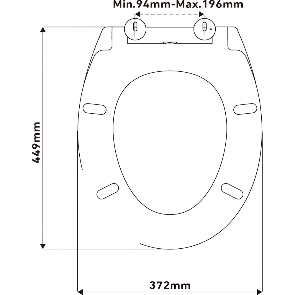 Capac WC GOODHOME Diani BU0522Q3WG, inchidere lenta, duroplast, alb