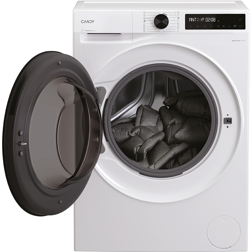 Masina de spalat rufe frontala cu uscator CANDY BWR 485SBL6-S, ProActive Wash, 8/5 kg, 1400rpm, Clasa A/E, Wi-Fi, alb