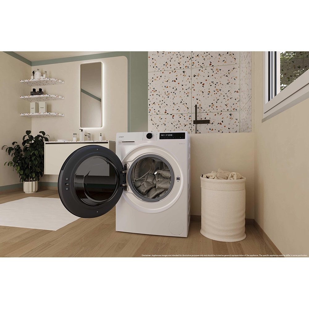 Masina de spalat rufe frontala cu uscator CANDY BWR 485SBL6-S, ProActive Wash, 8/5 kg, 1400rpm, Clasa A/E, Wi-Fi, alb