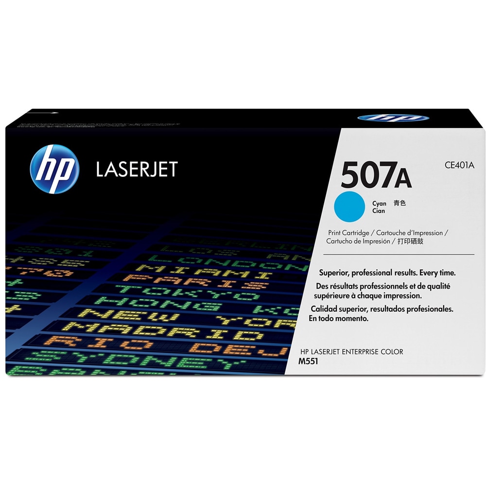 Toner original HP 507A (CE401A), cyan