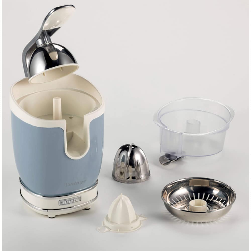 Storcator de citrice ARIETE Vintage C041305AR0, 85W, 1 treapta viteza, albastru-argintiu