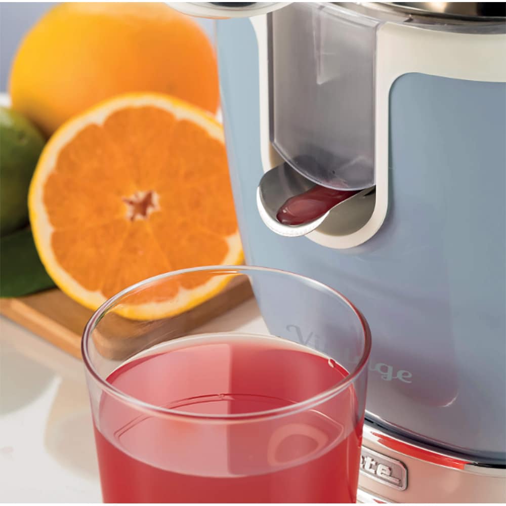 Storcator de citrice ARIETE Vintage C041305AR0, 85W, 1 treapta viteza, albastru-argintiu