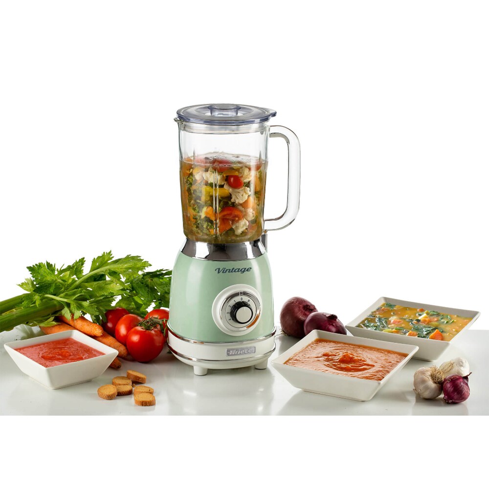 Blender ARIETE Vintage C058304AR0, 1.5l, 1000W, 4 trepte viteza, verde