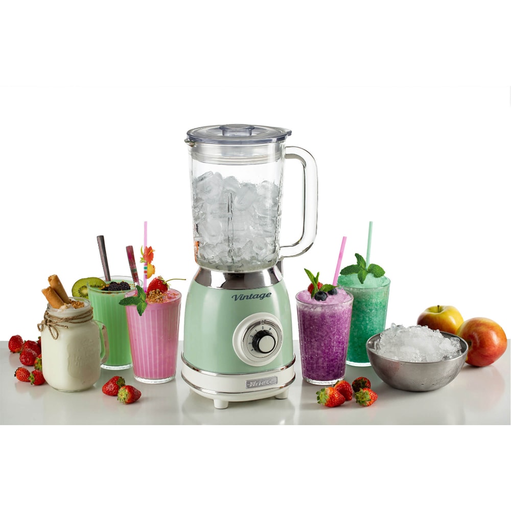 Blender ARIETE Vintage C058304AR0, 1.5l, 1000W, 4 trepte viteza, verde