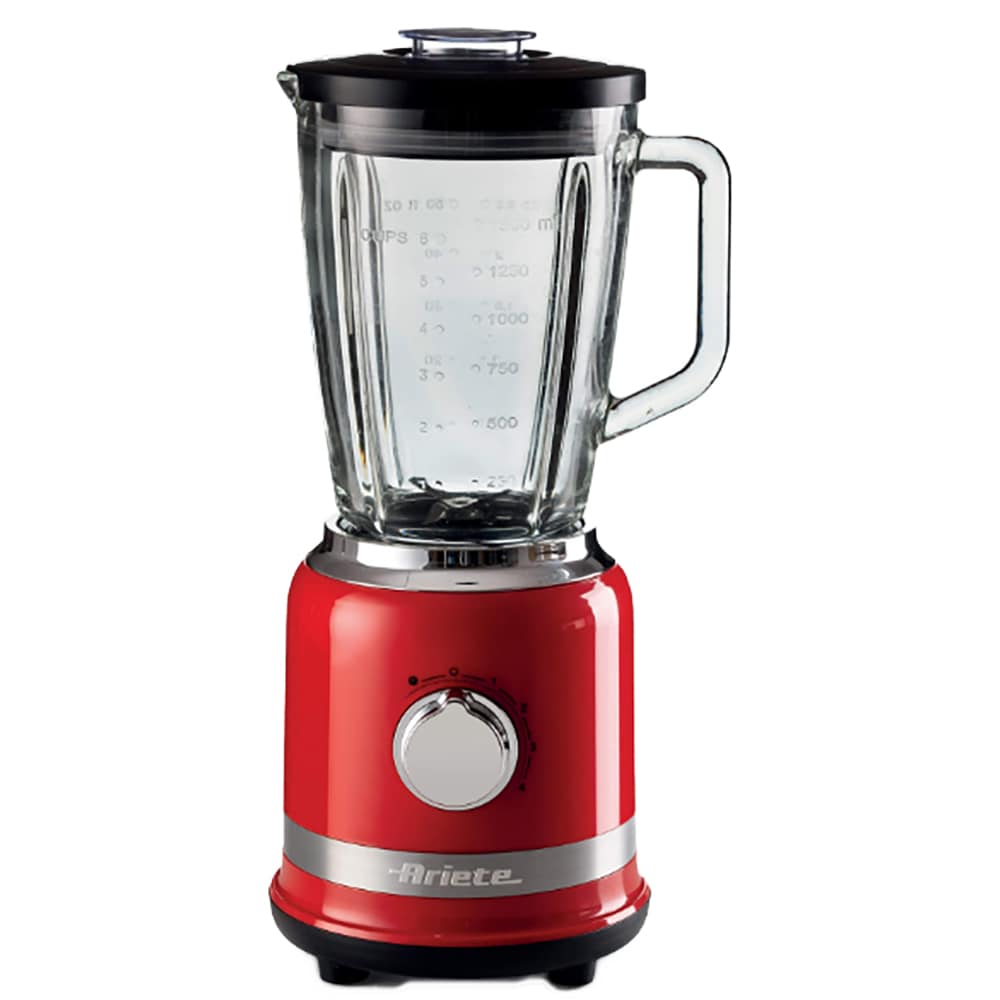 Blender ARIETE Moderna C058500AR0, 1.5l, 1000W, 4 trepte viteza, rosu-negru
