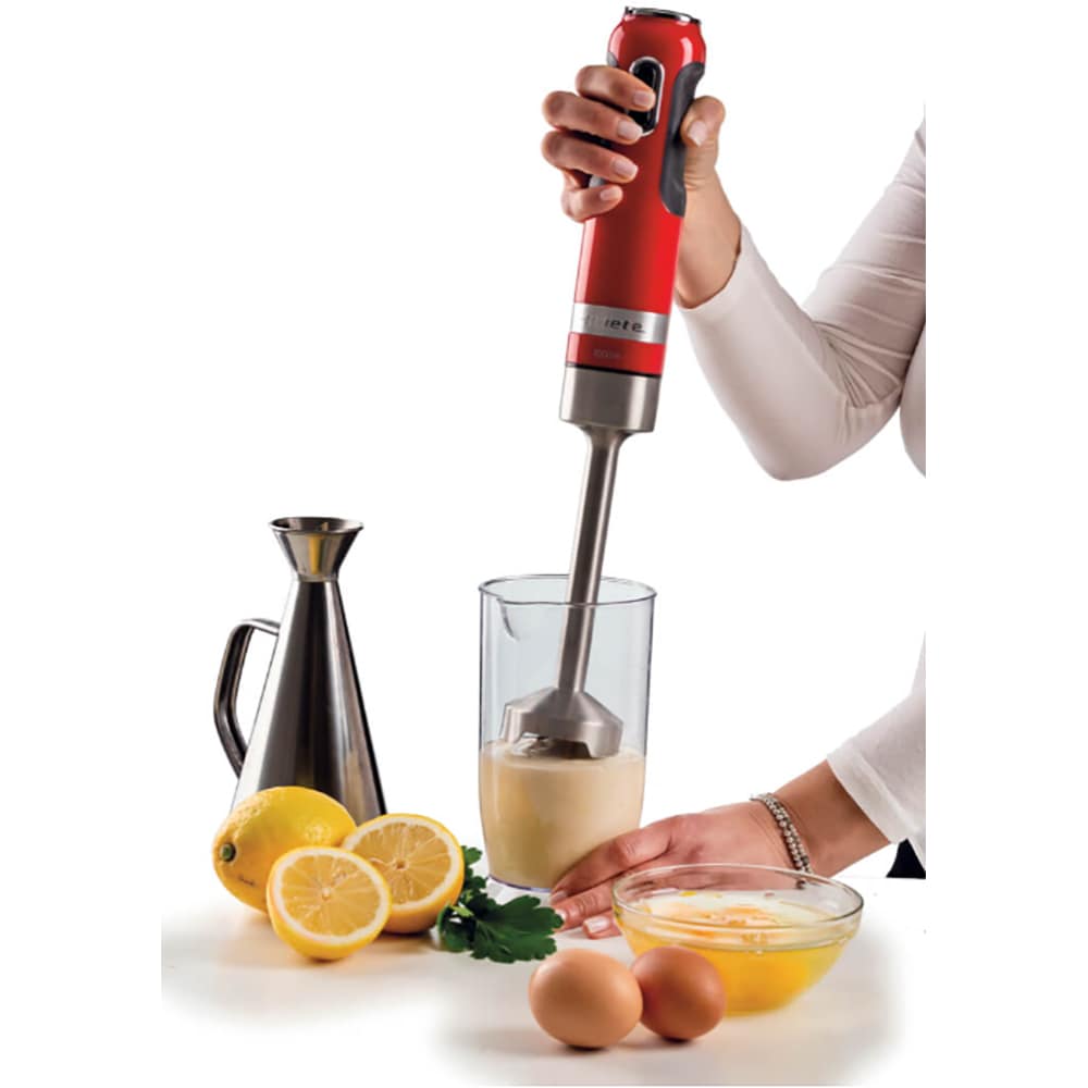 Mixer vertical ARIETE Moderna C060200AR0, 0.7l, 1000W, 10 trepte viteza, rosu-negru