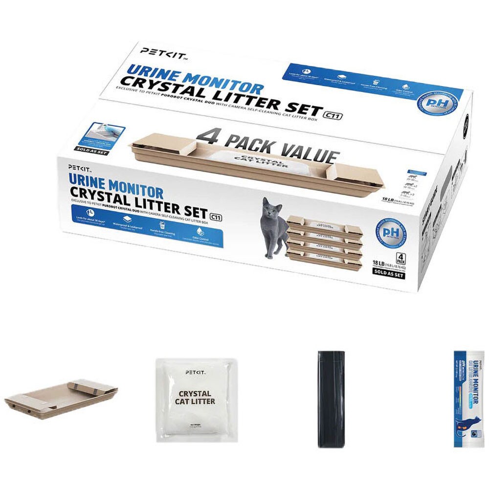 Set nisip parfumat pentru pisici PETKIT PH Urine Monitor Crystal
