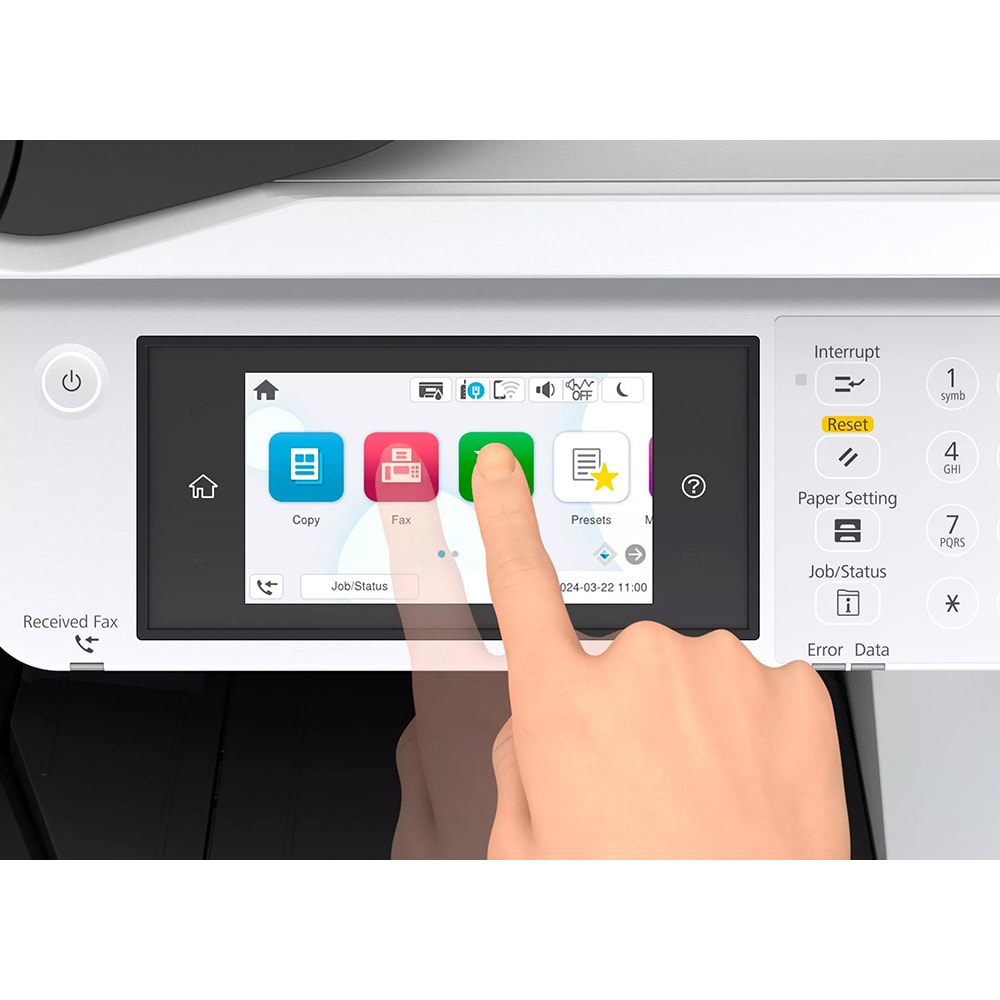 Multifunctional inkjet color EPSON WorkForce Pro EM-C7100DWF, A3+, USB, Retea, Wi-Fi, Fax