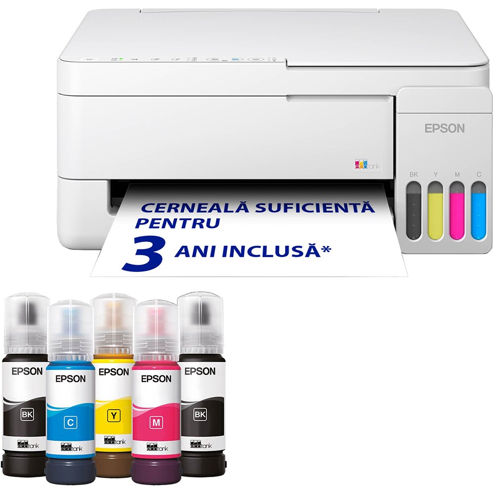 Multifunctional inkjet color EPSON EcoTank L3356 CISS, A4, USB, Wi-Fi