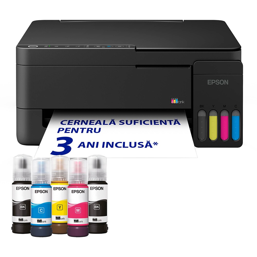 Multifunctional inkjet color EPSON EcoTank L3352 CISS, A4, USB, Wi-Fi