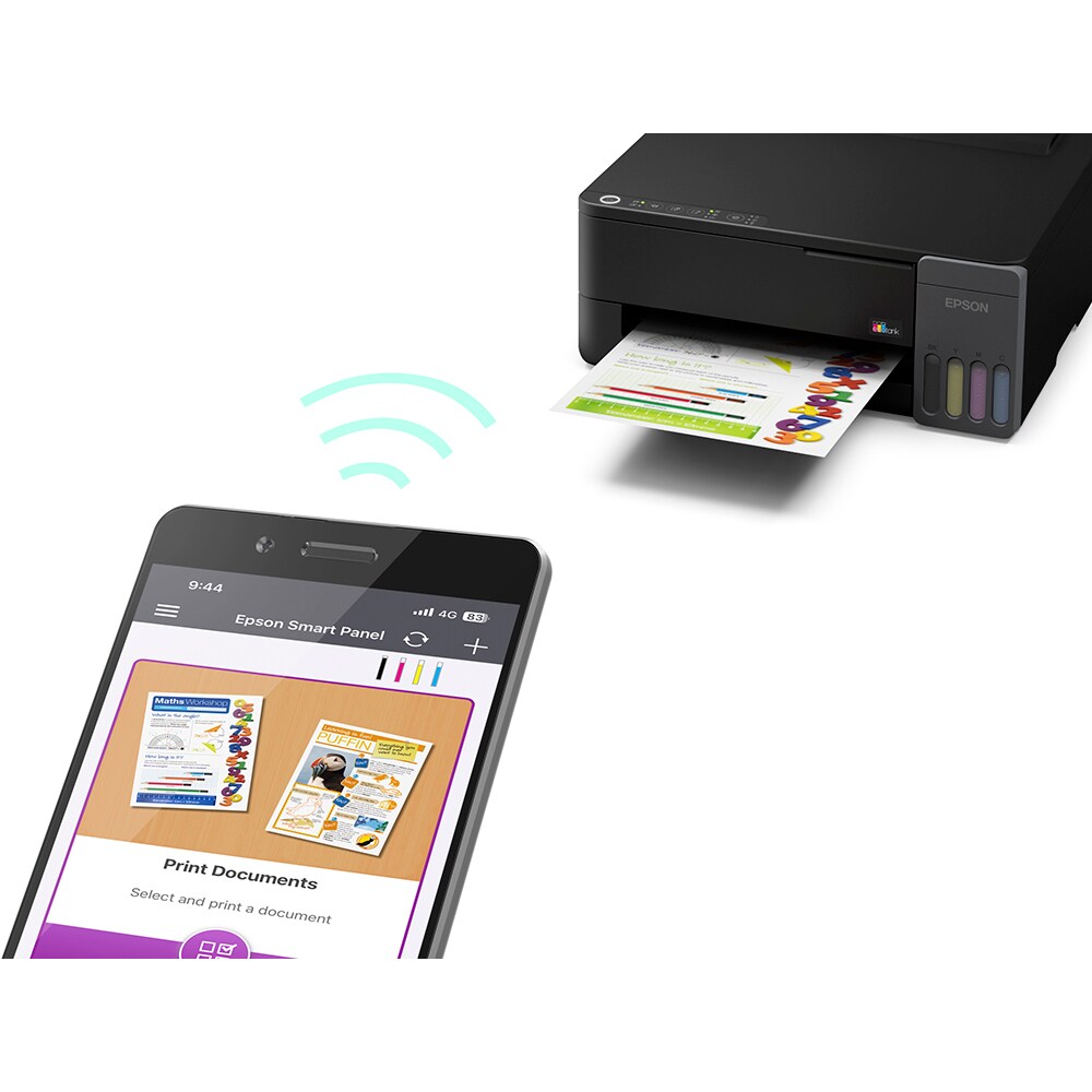 Imprimanta inkjet color EPSON EcoTank L1350 CISS, A4, USB, Wi-Fi