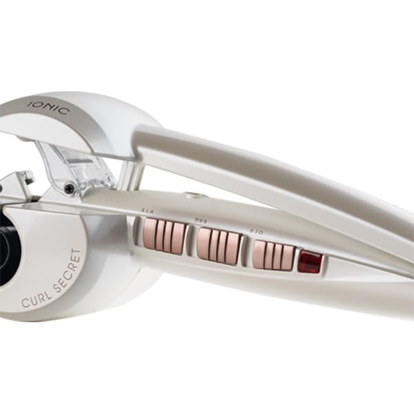 Ondulator automat BABYLISS Ionic Curl Secret C1201E, 230C, invelis ceramic, alb