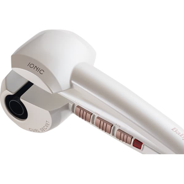Ondulator automat BABYLISS Ionic Curl Secret C1201E, 230C, invelis ceramic, alb