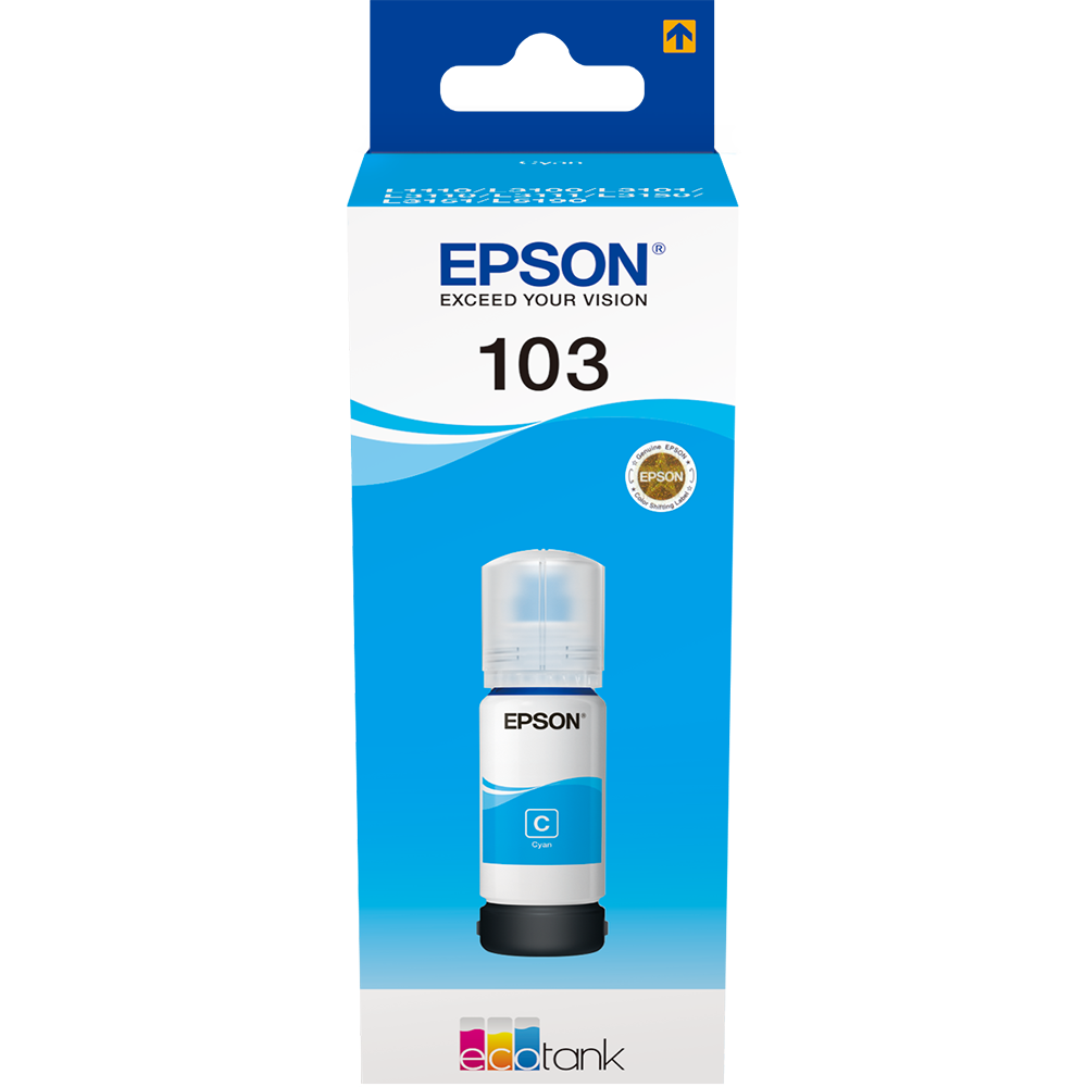 Cerneala originala EPSON 103 EcoTank C13T00S24A, cyan