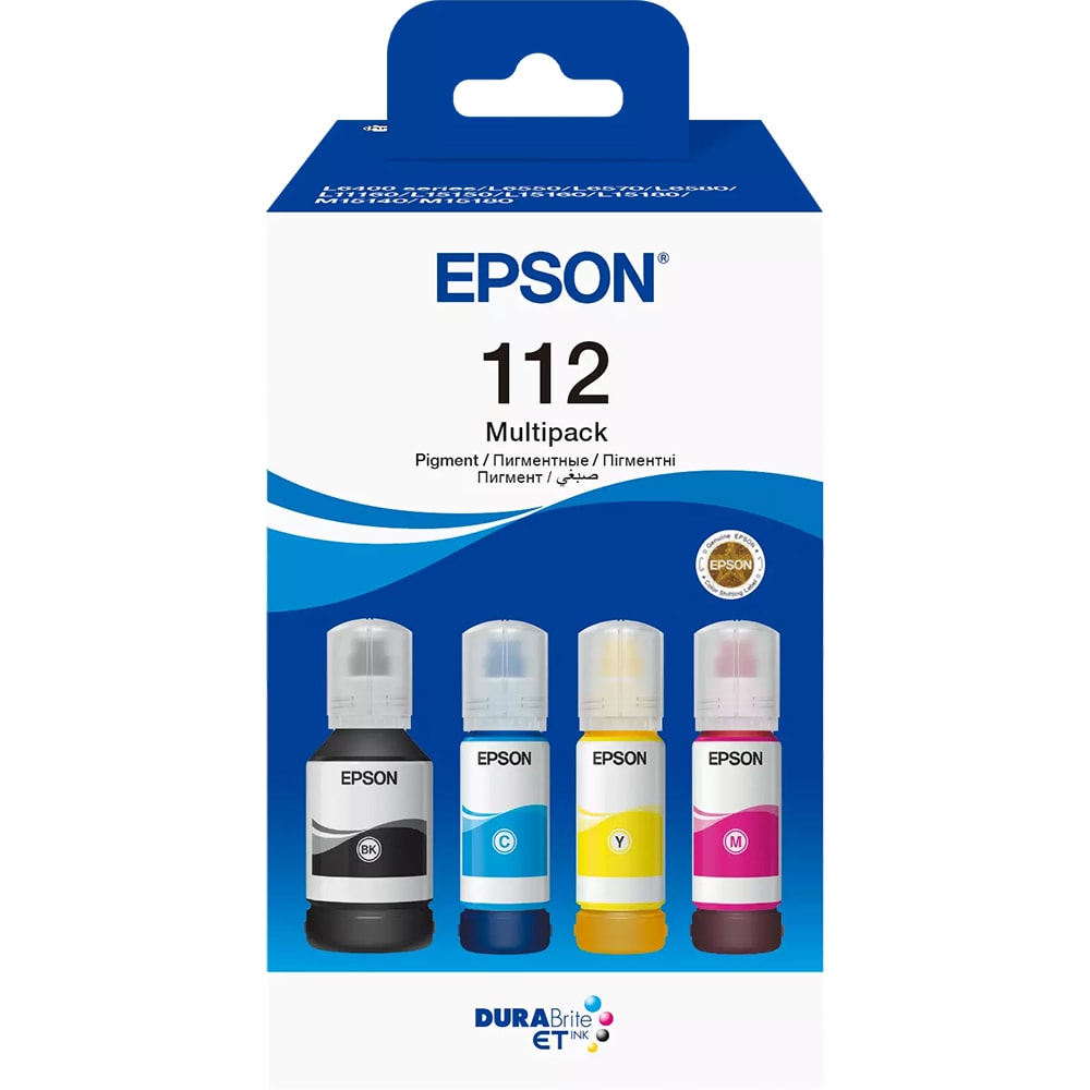 Cerneala originala EPSON 112 Multipack C13T06C64A, negru, cyan, galben, magenta