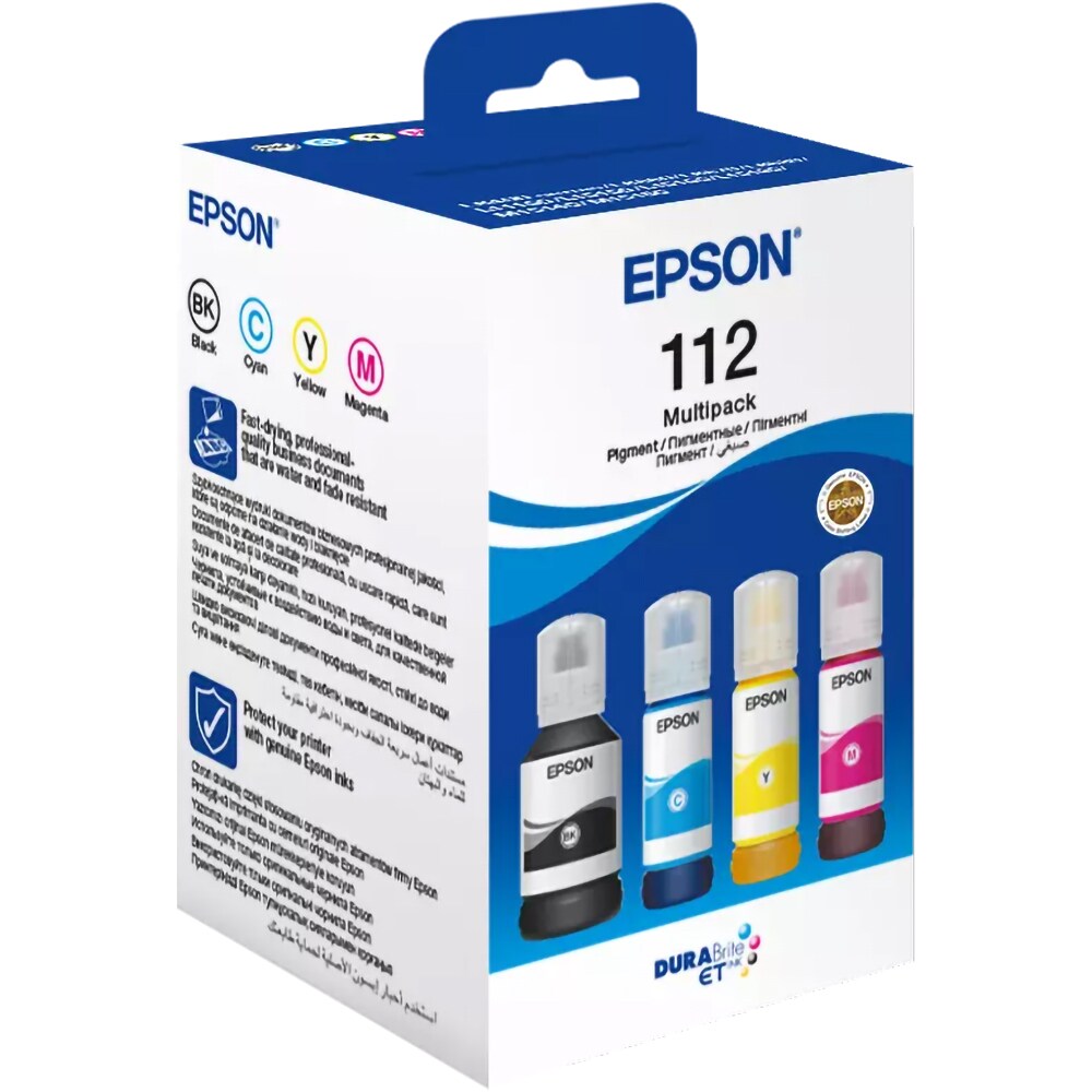 Cerneala originala EPSON 112 Multipack C13T06C64A, negru, cyan, galben, magenta