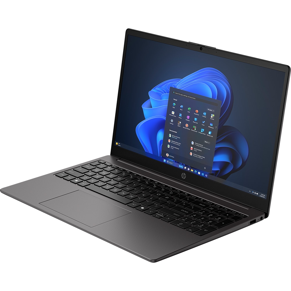 Laptop HP 255R G10, AMD Ryzen 5 7535U pana la 4.55GHz, 15.6" Full HD, 16GB, SSD 512GB, AMD Radeon 660M Graphics, Free Dos, negru