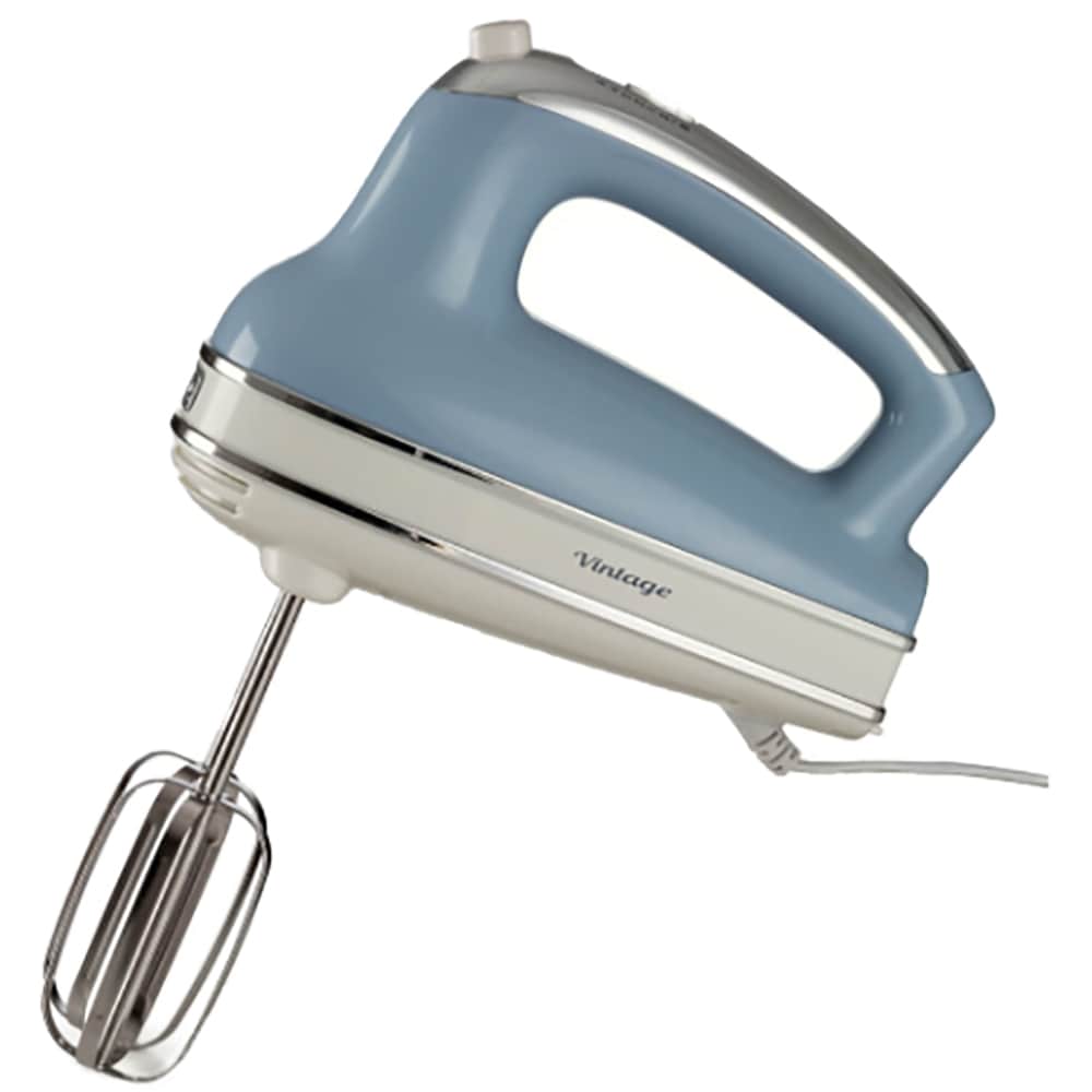 Mixer de mana ARIETE Vintage C154805AR0, 450W, 5 trepte viteza, albastru-alb