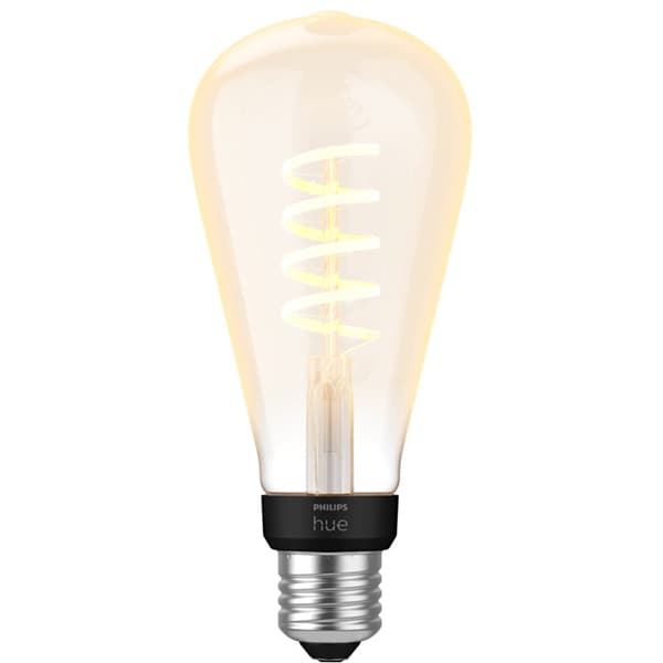 Bec LED Smart Vintage PHILIPS Hue 8719514301504, E27, 7W, 550lm, Bluetooth, lumina calda, compatibil Hue