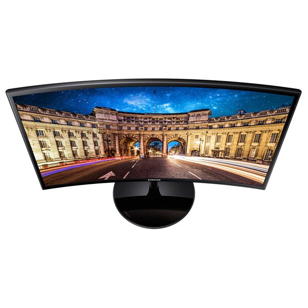 Monitor curbat LED VA SAMSUNG C24F390FHU, 24", Full HD, 60Hz, negru