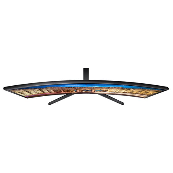 Monitor LED VA SAMSUNG C24F396FHU, 24" Curved, Full HD, 60Hz, negru