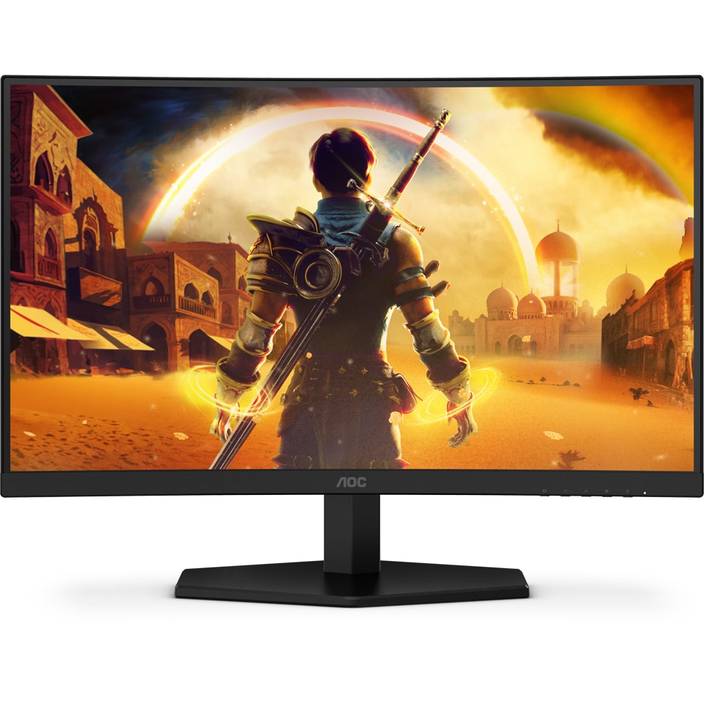 Monitor Gaming LED VA Curbat AOC C24G42FE, 23.6", Full HD, 180Hz, Adaptive Sync, negru