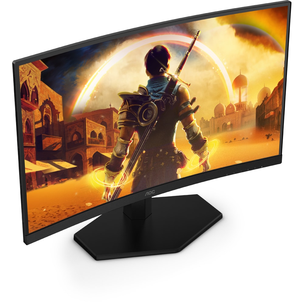 Monitor Gaming LED VA Curbat AOC C24G42FE, 23.6", Full HD, 180Hz, Adaptive Sync, negru