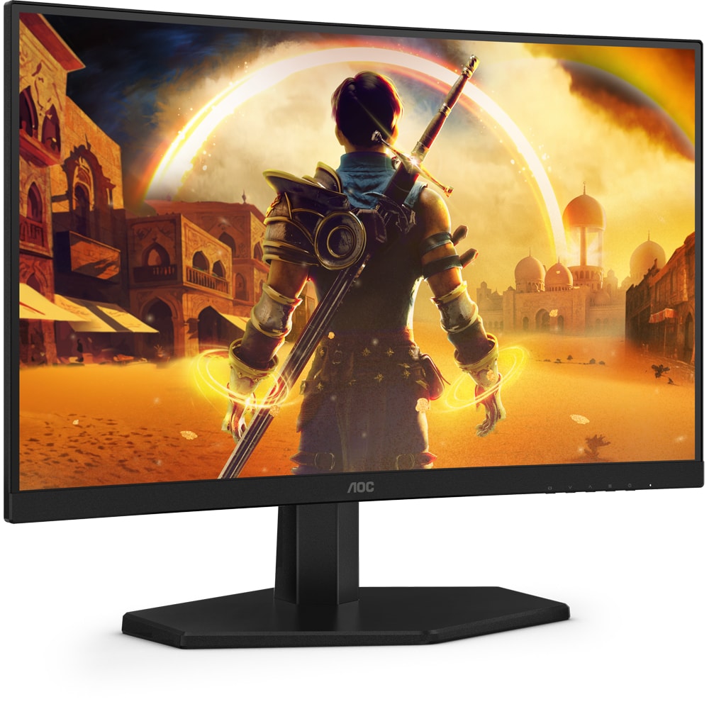 Monitor Gaming LED VA Curbat AOC C24G42FE, 23.6", Full HD, 180Hz, Adaptive Sync, negru