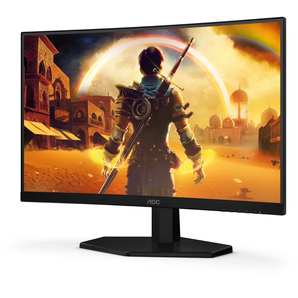 Monitor Gaming LED VA Curbat AOC C24G42FE, 23.6", Full HD, 180Hz, Adaptive Sync, negru