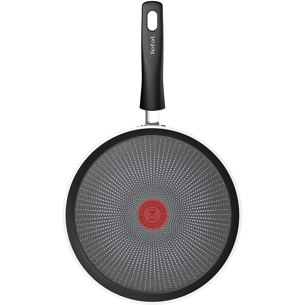 Tigaie clatite TEFAL Daily Expert, 25 cm, aluminiu, Thermo-Signal, invelis antiaderent, rosu