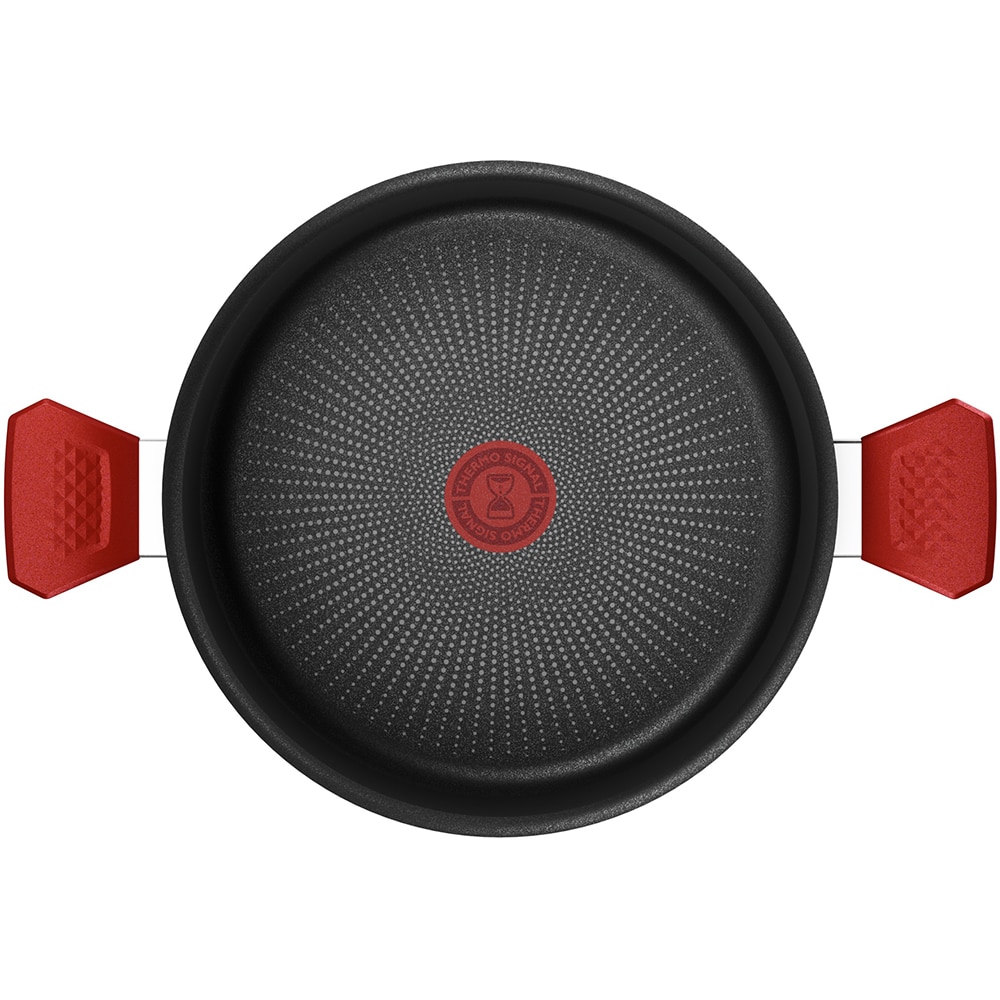 Oala TEFAL Daily Expert, 24 cm, aluminiu, rosu