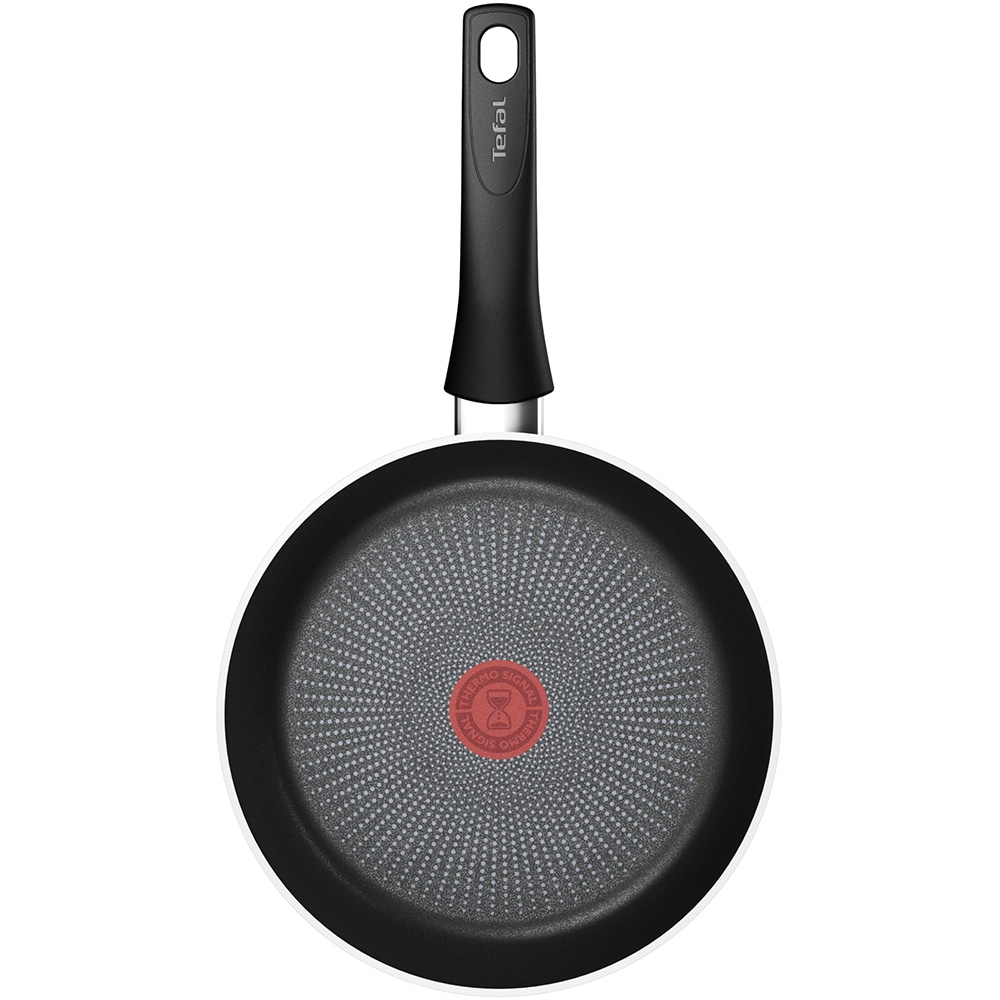Tigaie TEFAL Force, 20 cm, aluminiu, Thermo-Signal, invelis antiaderent, negru
