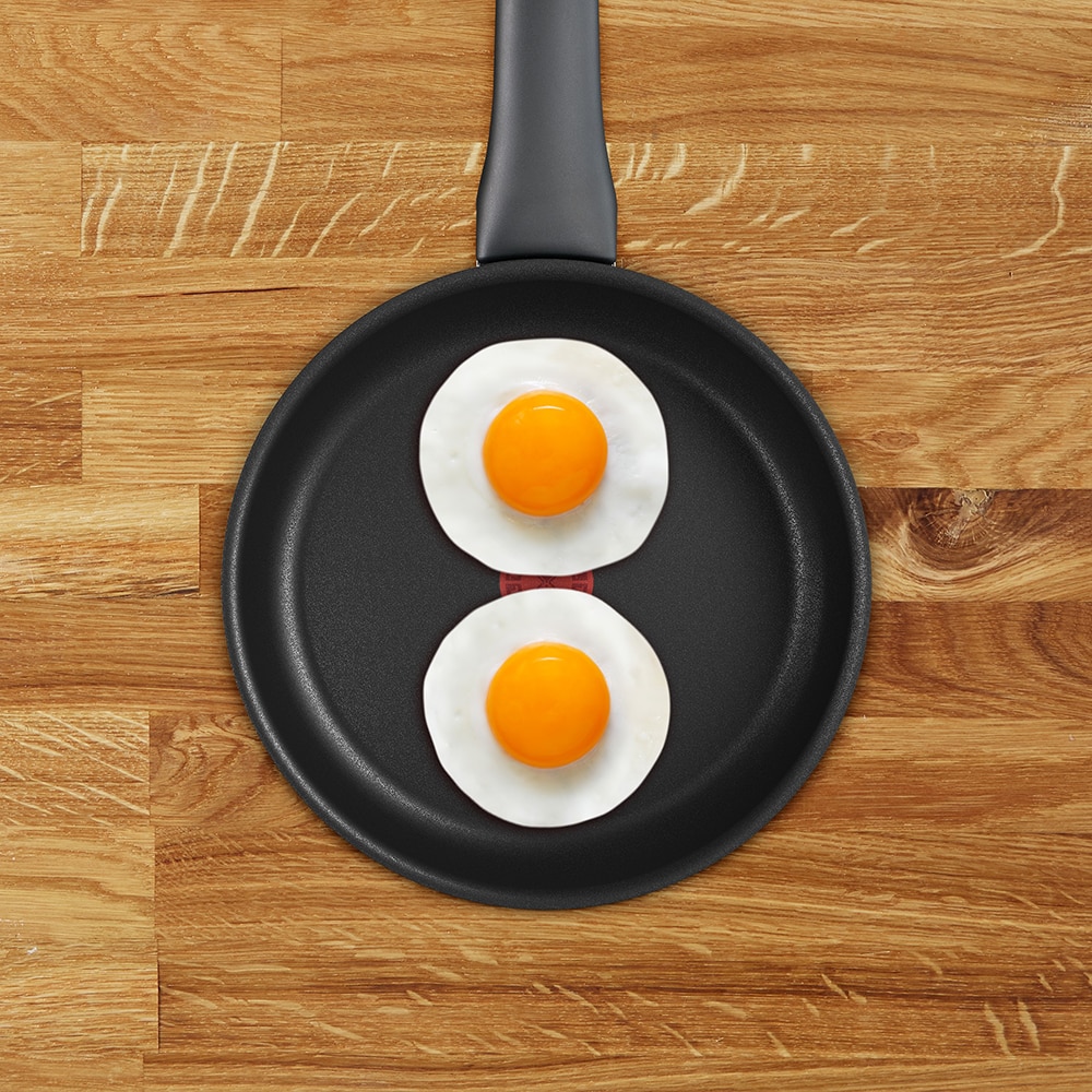 Tigaie TEFAL Force, 20 cm, aluminiu, Thermo-Signal, invelis antiaderent, negru