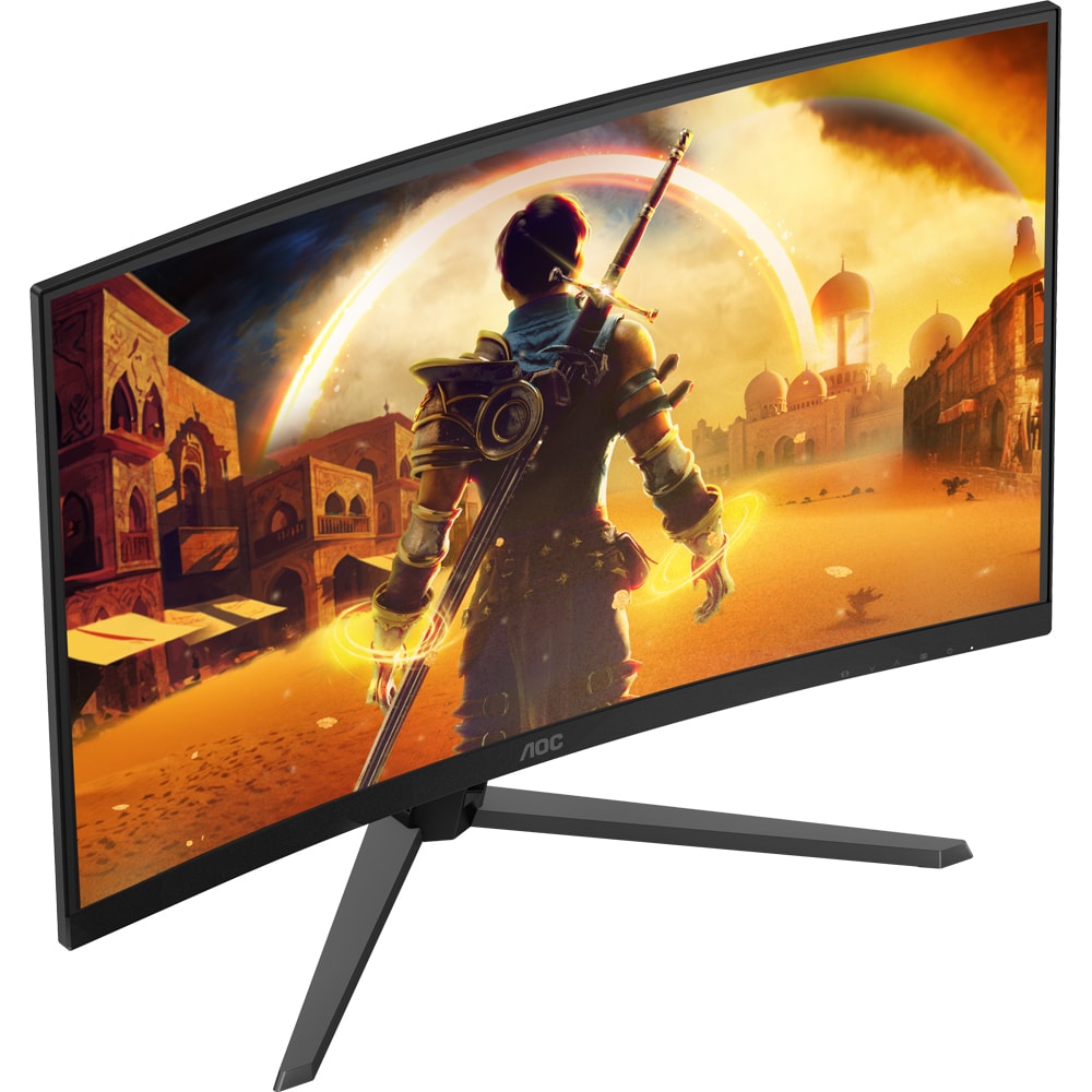 Monitor Gaming curbat LED VA AOC C32G42ZE, 31.5" Full HD, 260Hz, Flicker Free, negru