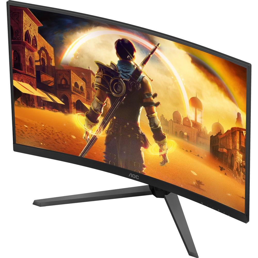 Monitor Gaming curbat LED VA AOC C32G42ZE, 31.5" Full HD, 260Hz, Flicker Free, negru