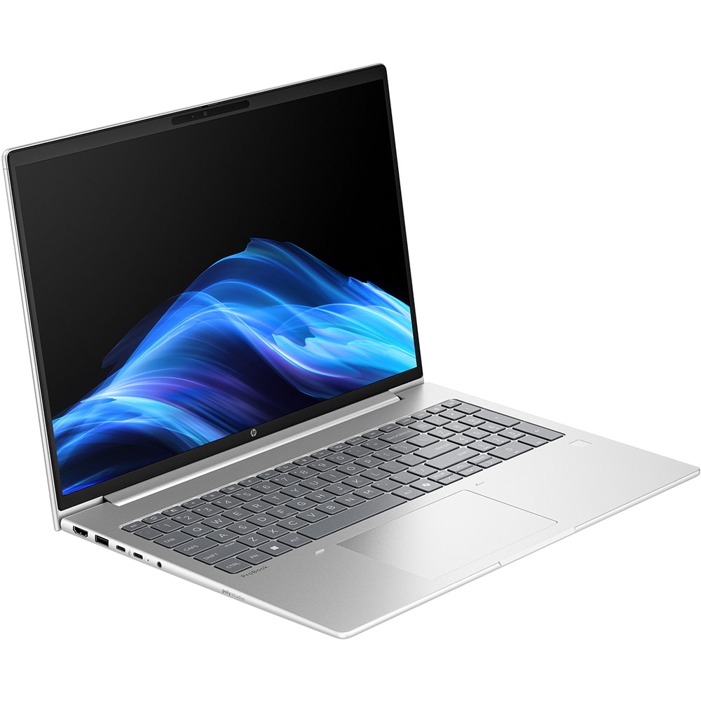 Laptop HP ProBook 4 G1iR, Intel Core 7 150U pana la 5.4GHz, 16" WUXGA, 16GB, SSD 1TB, Intel Iris Xe Graphics, Free Dos, argintiu
