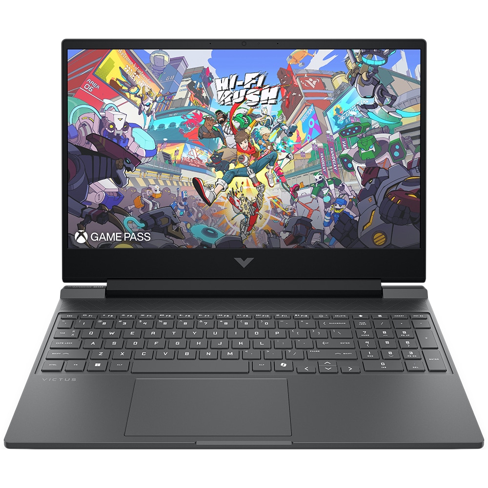 Laptop HP Victus 15-fa2101nn, Intel Core 7 240H pana la 5.2GHz, 15.6" Full HD, 24GB, SSD 1TB, Intel Graphics, FreeDos, negru