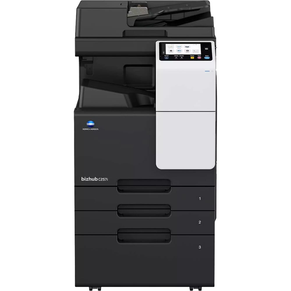 Multifunctional laser color KONICA MINOLTA Bizhub C57i A3, USB, Retea, alb-negru