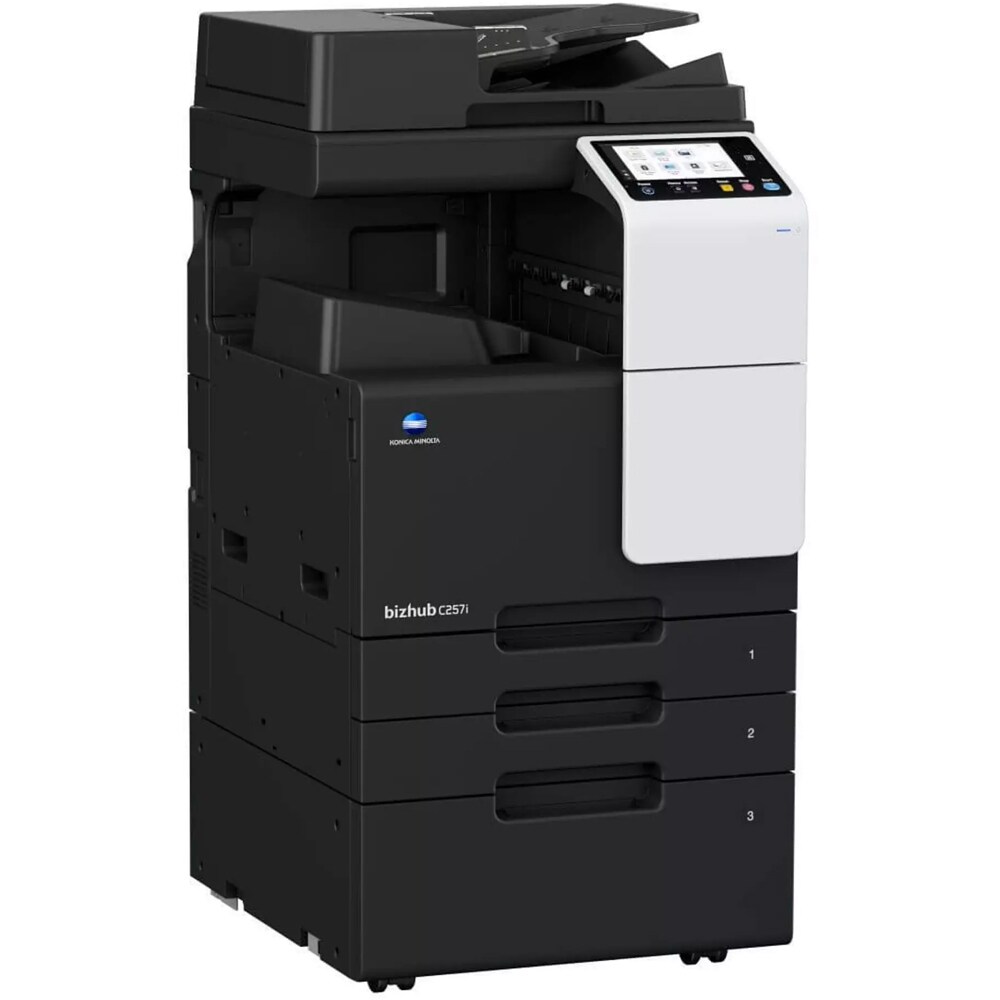 Multifunctional laser color KONICA MINOLTA Bizhub C57i A3, USB, Retea, alb-negru